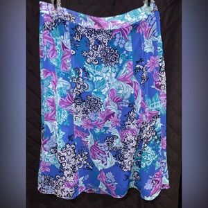 Vibrant Abstract Floral Sarong with Watercolor Effect